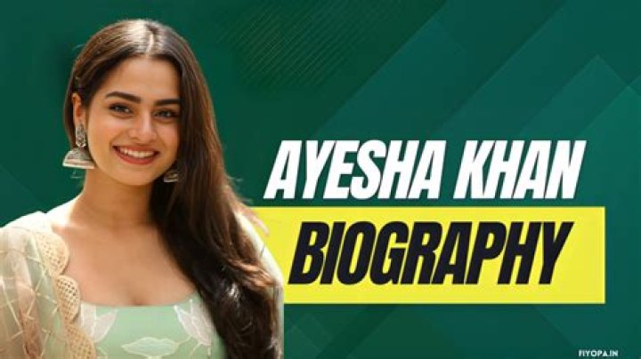 Aysha Khan: The Rising Star Of Entertainment